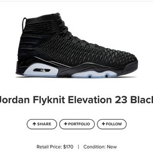 Jordan Flyknit Elevation 23 Black (Size 11)